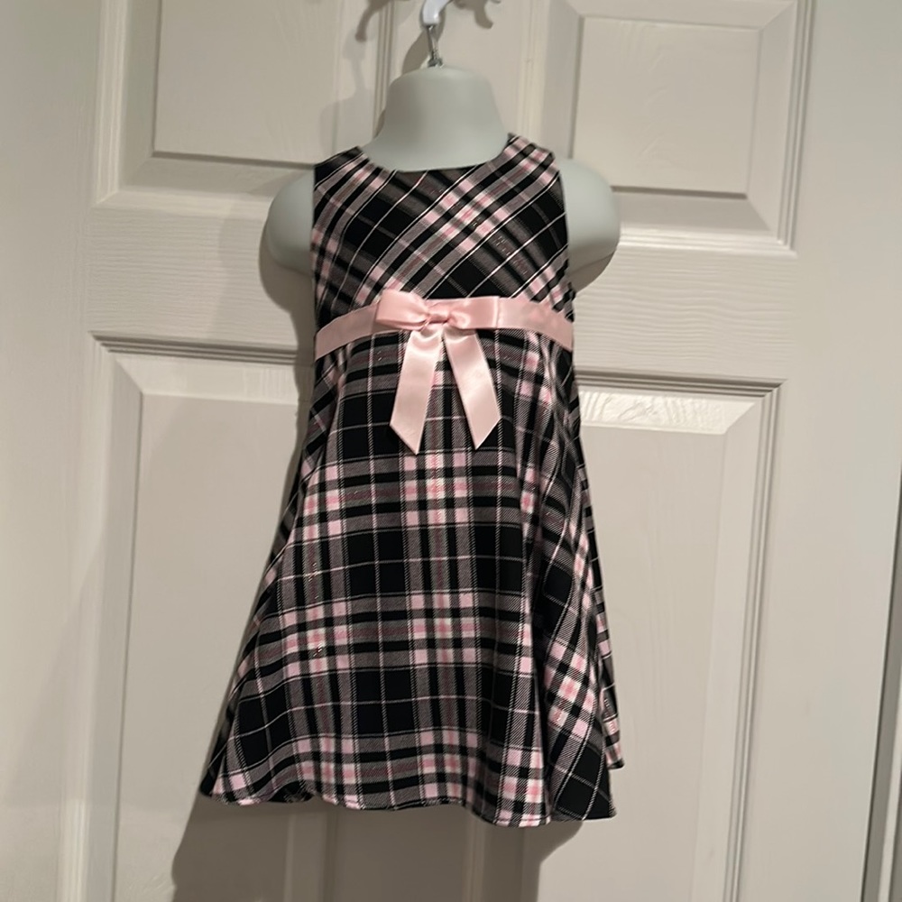 Bonnie Baby Size 24M Preppy Pink Plaid Dress